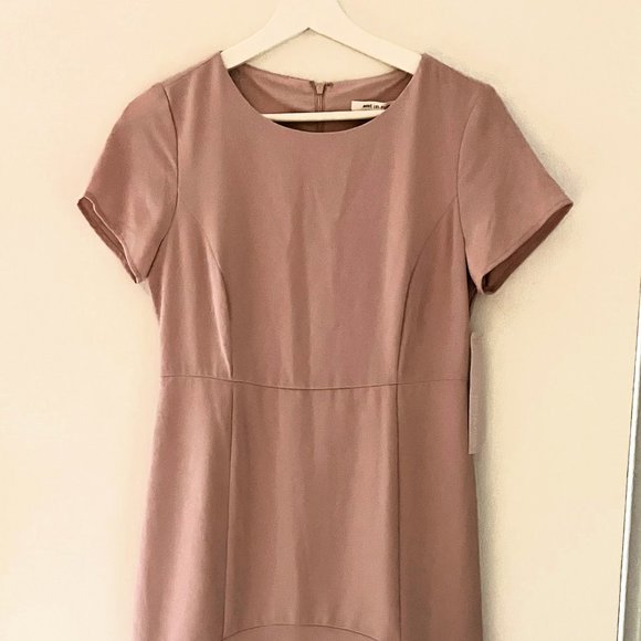 AVEC LES FILLES Dusty Rose High Low Flounce Dress - Picture 1 of 4